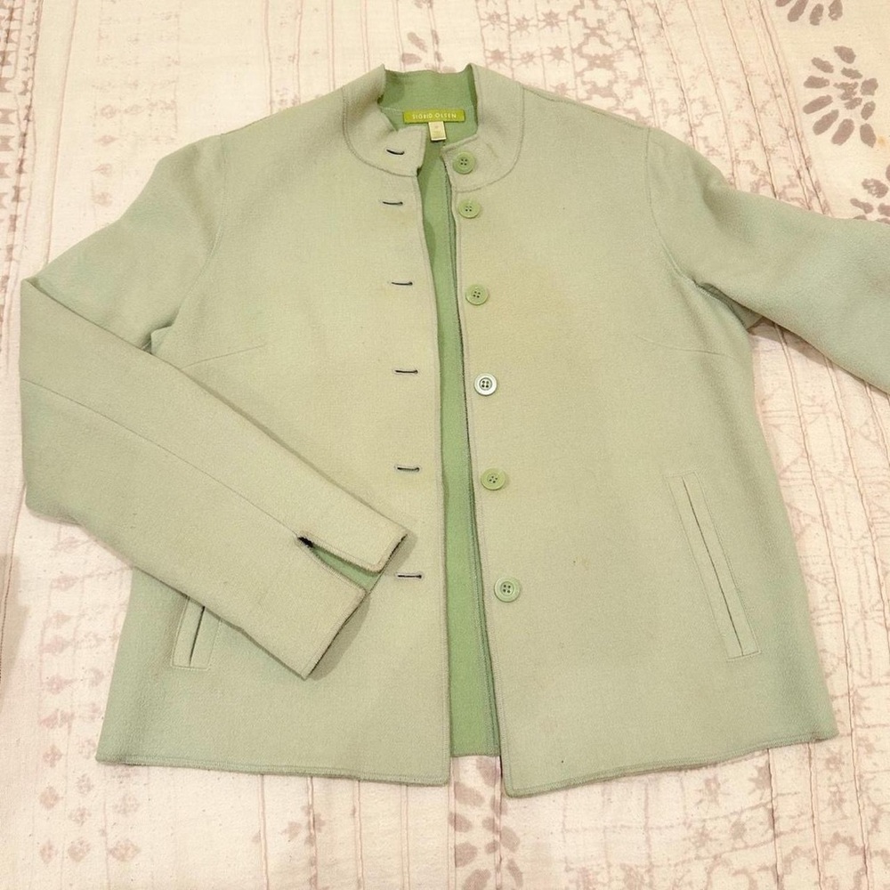Sigrid Olsen Light Green Jacket